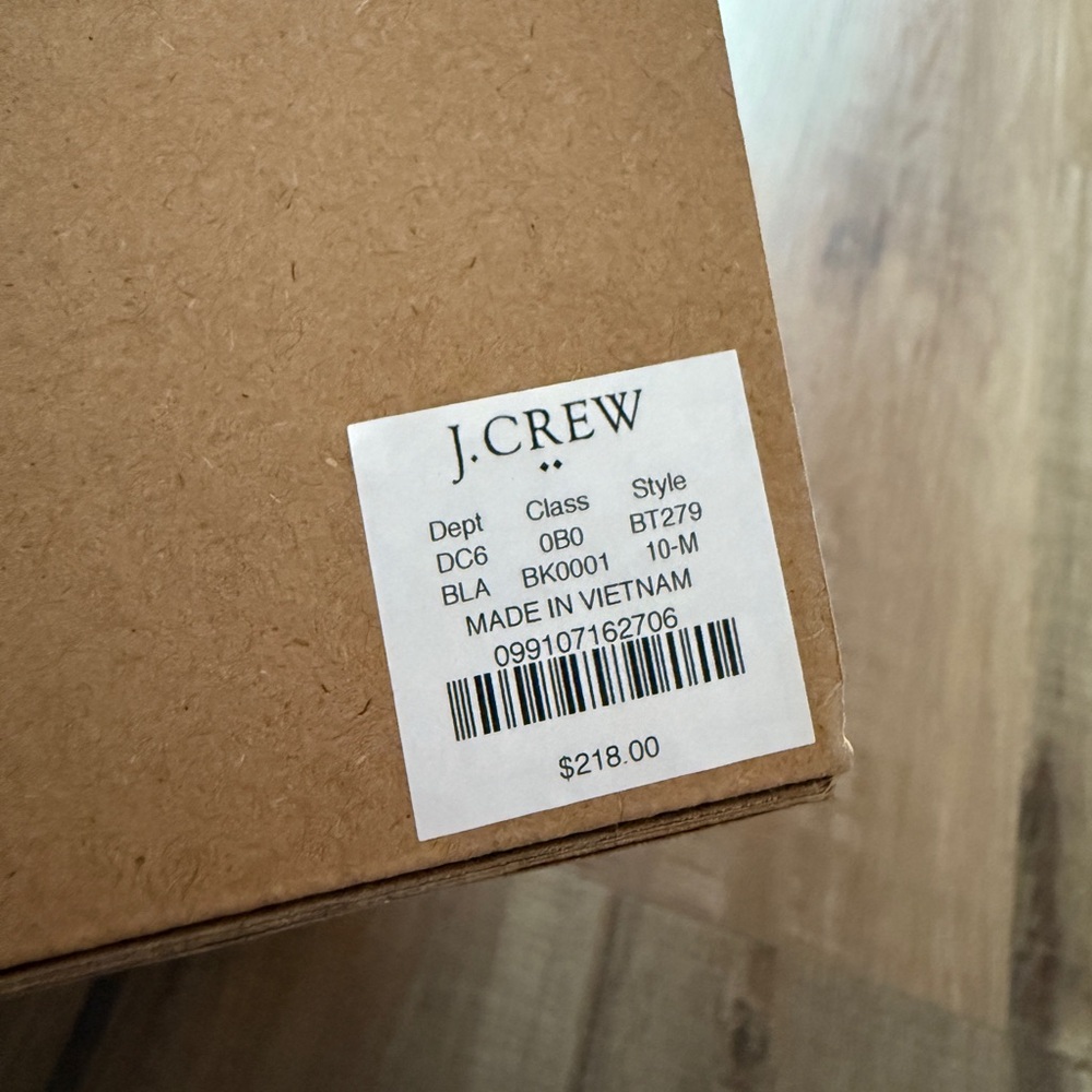 NWT Jcrew Black Suede Knee-high Heeled boots - Picture 9 of 9